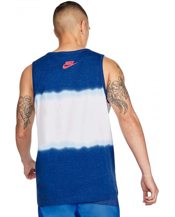 Nike Men's Sportswear Americana Statement Tank Top Deep Royal Blue Size Small at Men’s Clothing store