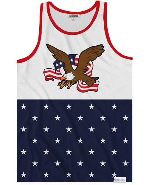 Summer and 4th of July Graphic Eagle Landing Tank Top Size Small at  Men’s Clothing store