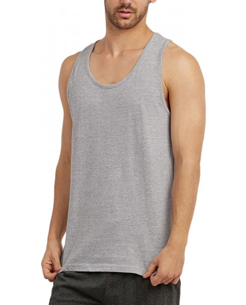 ToBeInStyle Men's Heavy Cotton Tank Top at  Men’s Clothing store
