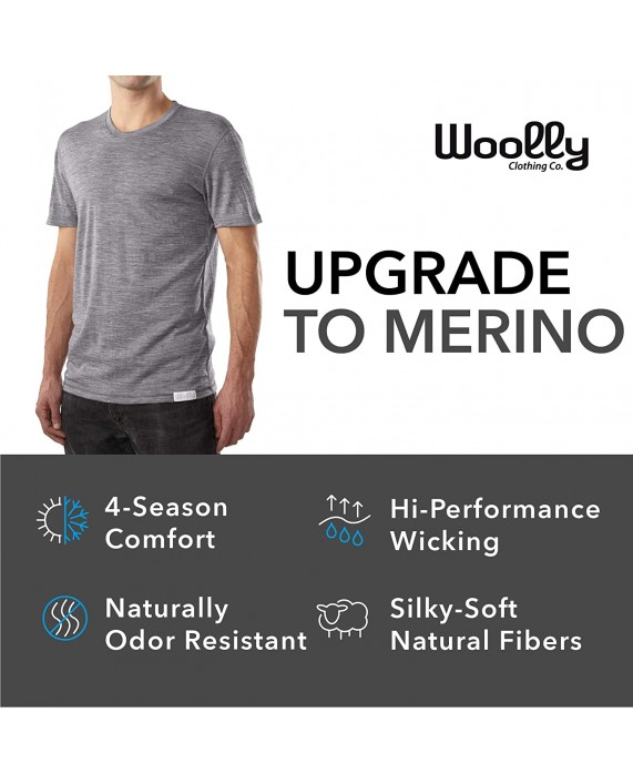 Woolly Clothing Men's Merino Wool Tank Top - Ultralight - Wicking Breathable Anti-Odor at Men’s Clothing store