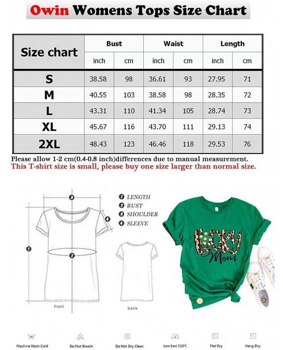 OWIN Women's Auntie Tee Cute Love Print T-Shirt Casual Funny Graphic Shirt Tops