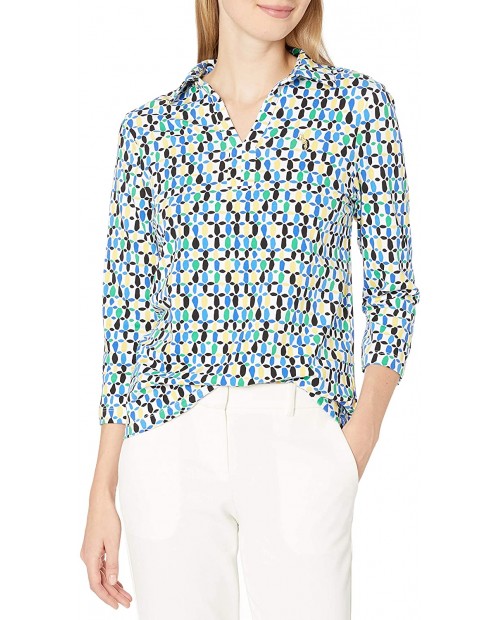 Pappagallo Women's The Susie Placket Top at Women’s Clothing store