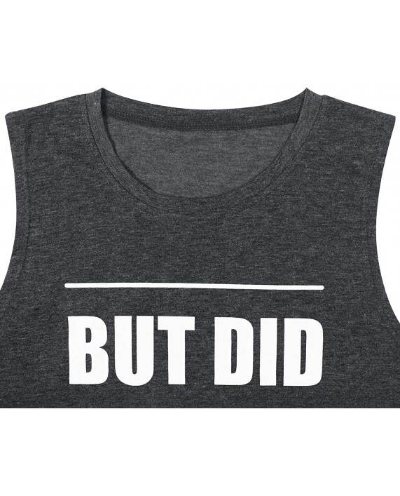 ASTANFY But Did You Die Muscle Tank Tops Women Funny Sayings Vest Casual O-Neck Workout Sleeveless Tees Vacation Tank