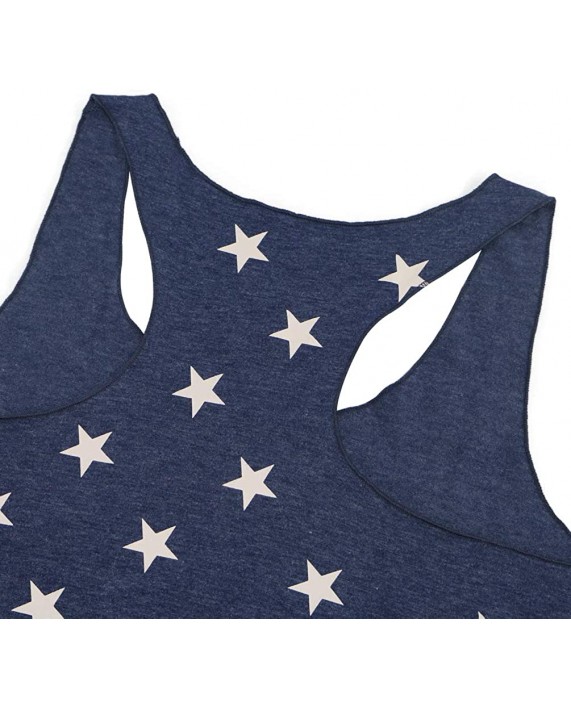 Binshre USA Flag Print Tank Tops Women American Stars Stripes Patriotic T Shirt Summer Casual Vest Tees at Women’s Clothing store