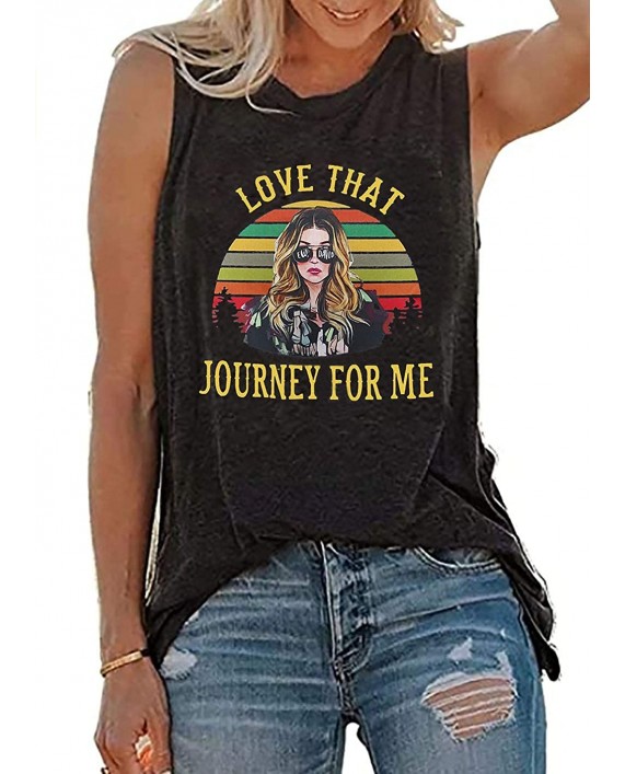 Ew David Tank Tops for Women Love That Journey for Me Shirts Schitt's Creek Tanks Top Tees at Women’s Clothing store