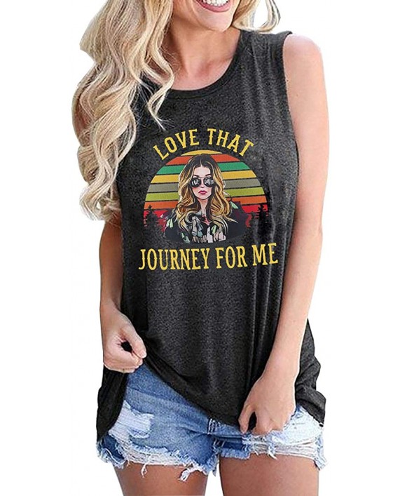 Ew David Tank Tops for Women Love That Journey for Me Shirts Schitt's Creek Tanks Top Tees at Women’s Clothing store