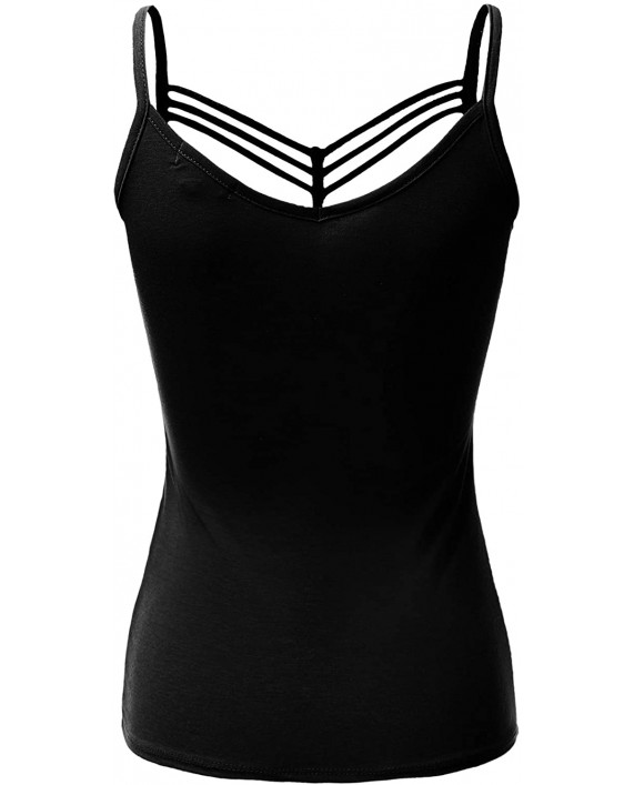 H2H Women's Fashion Criss Cross Cami Camisoles Spaghetti Strap Tank Top No Built in Bra at Women’s Clothing store