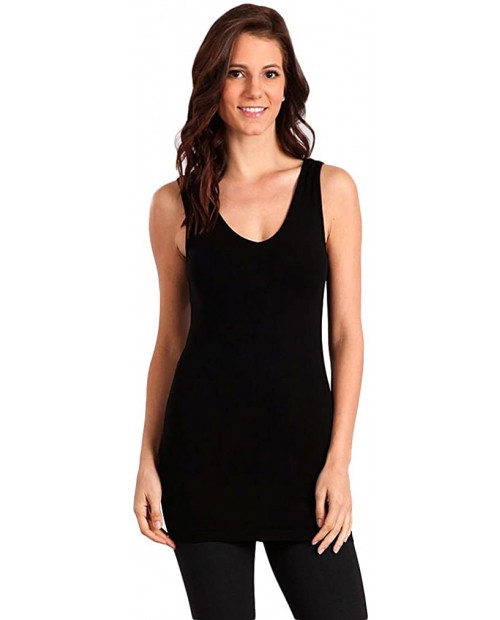 Reversible V-neck Scoop Neck Top Black One Size at  Women’s Clothing store