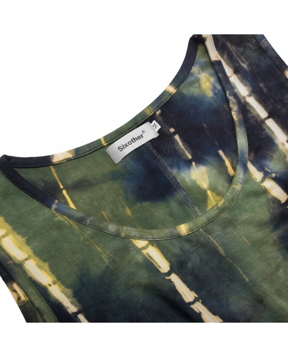 Sixother Tie Dye Tunics Womens Sleeveless Summer Tank Tops Summer Tunic Tops at Women’s Clothing store