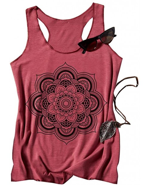 Women Flowers Tank Tops Funny Graphic Camis Loose Wildflower Yoga Workout Muscle Tees at  Women’s Clothing store