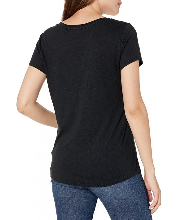 Brand - Goodthreads Women's Linen Modal Jersey V-Neck Short-Sleeve T-Shirt