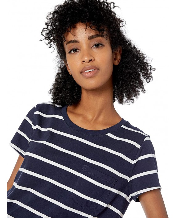 Brand - Goodthreads Women's Washed Jersey Cotton Pocket Crewneck T-Shirt