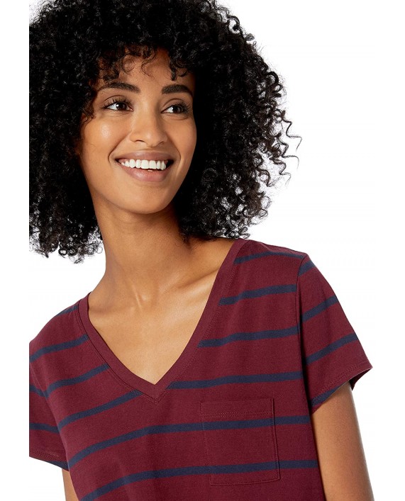 Brand - Goodthreads Women's Washed Jersey Cotton Pocket V-Neck T-Shirt