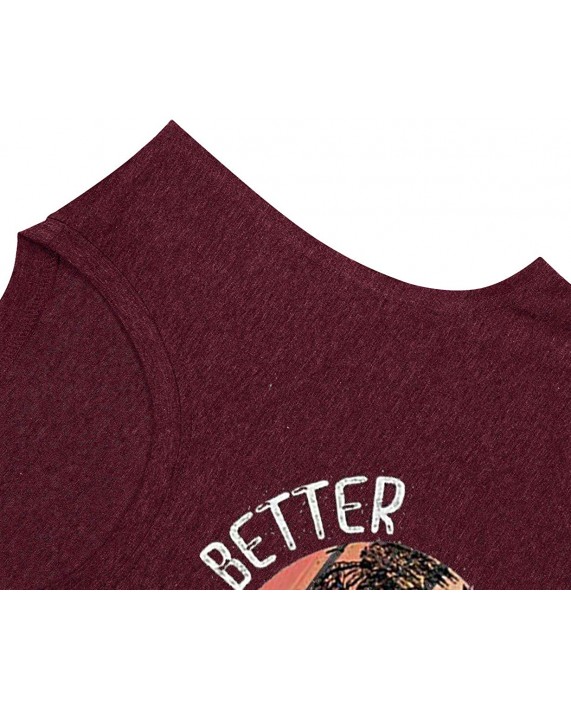 EGELEXY Womens Life is Better on The Lake Tank Tops Funny Saying Graphic Tee Sleeveless Casual Vacation Novelty Shirt