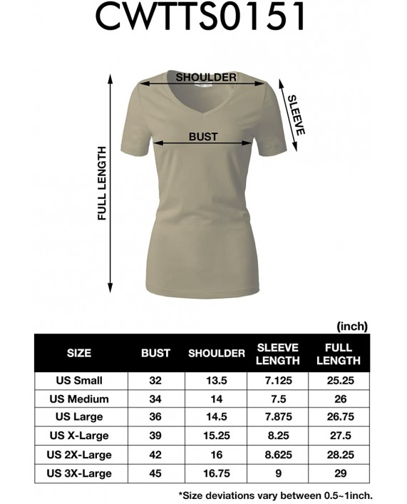 H2H Women Casual Slim Fit T-Shirt Top Short Sleeve Cotton Blended Basic Designed at Women’s Clothing store