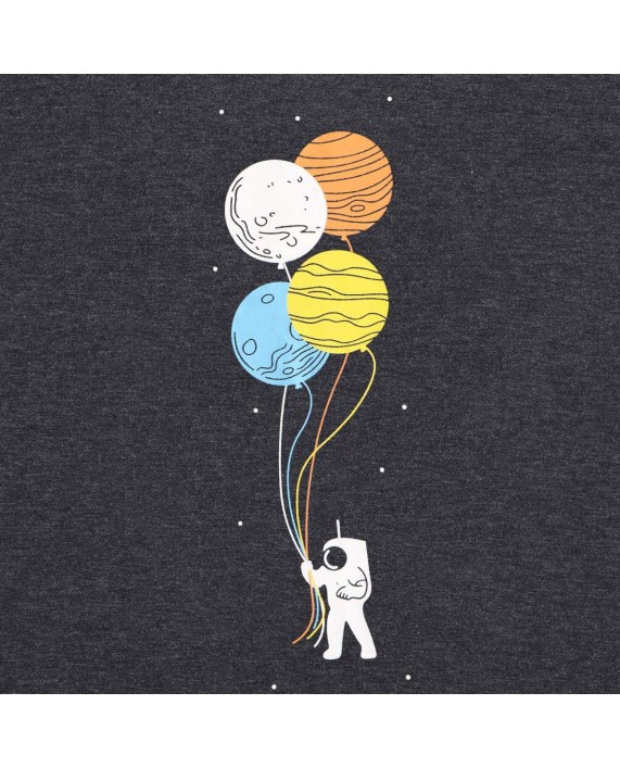 NASA Shirt Women Cute Astronaut Moon Space Graphic Short Sleeve Tee Tops