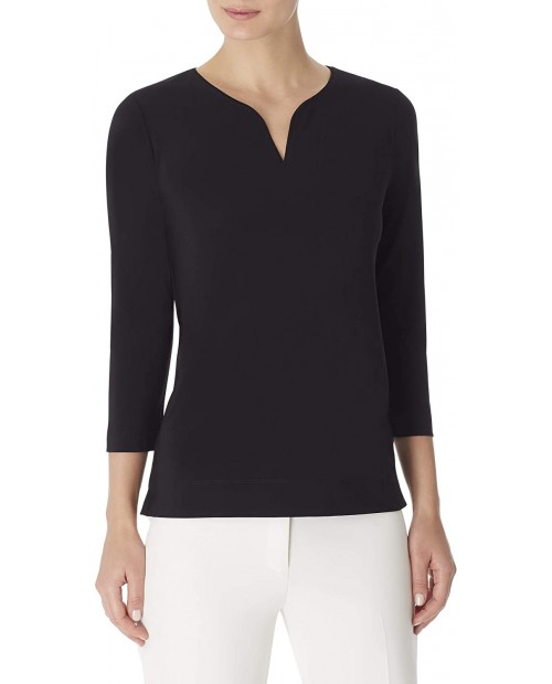 Anne Klein Women's 3 4 Sleeve Tunic Top at  Women’s Clothing store