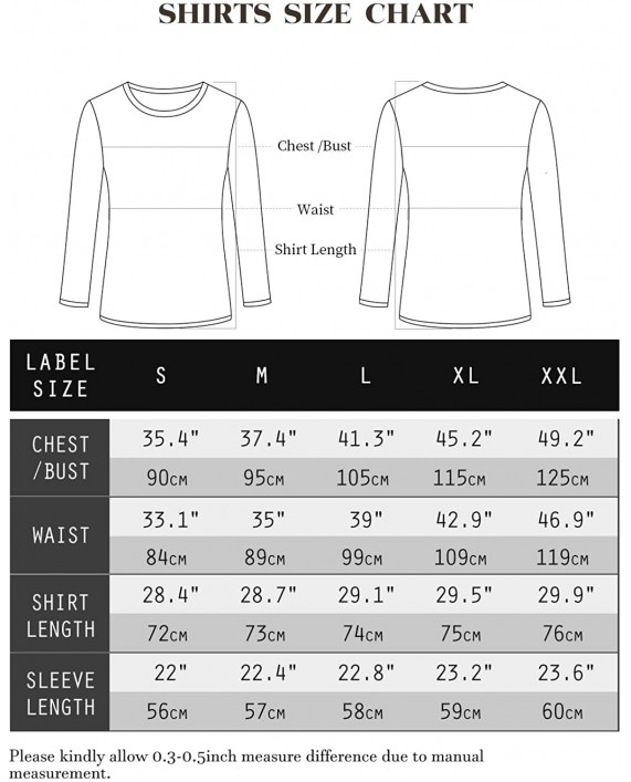 Beluring Womens T Shirt Scoop Neck Tee Long Sleeve Tops Side Split Tunic High Low Blouse at Women’s Clothing store