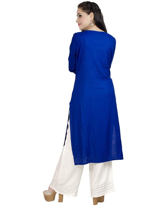 Chandrakala Kurti Palazzo Set for Women 100% Cotton Indian Kurta SetK137 at Women’s Clothing store