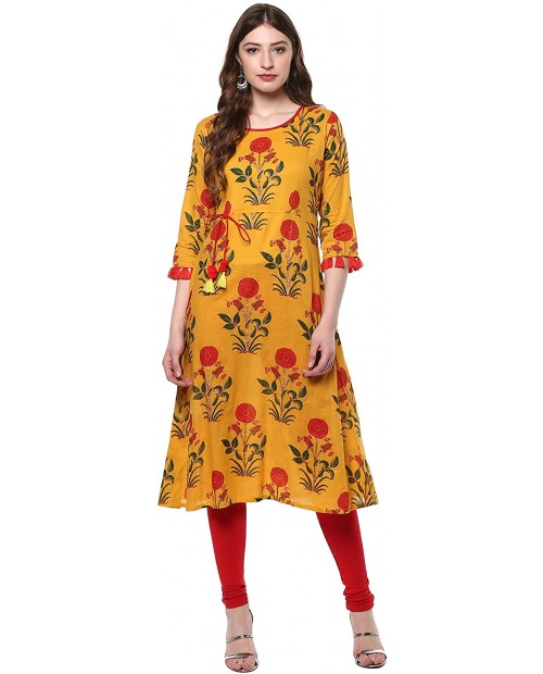 Janasya Indian Tunic Tops Cotton Kurti for Women at  Women’s Clothing store