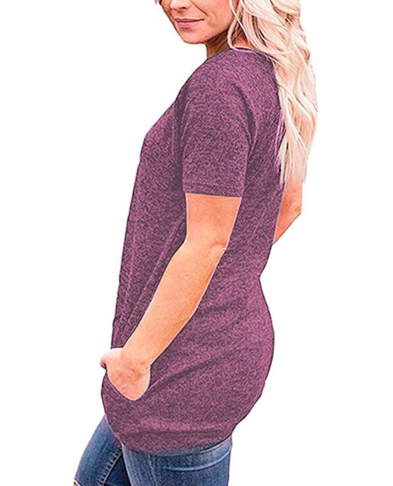Ruiyige Women's Casual Tunic Tops Fall Tshirt Blouses at Women’s Clothing store