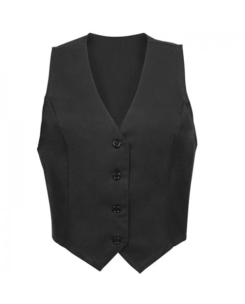 Fame Fabrics 28506 V42 Female Fitted Vest Black 3X