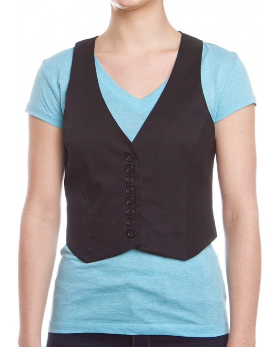 Ragstock Women's Button Up Vest Top at Women’s Clothing store