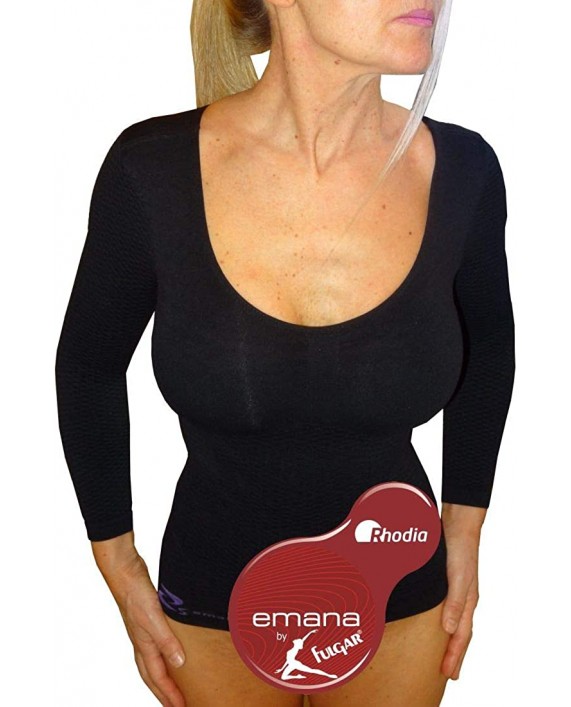 Shaping Thermal Slimming Long Sleeves Woman Vest Anti Cellulite in Emana bioFIR Yarn at Women’s Clothing store