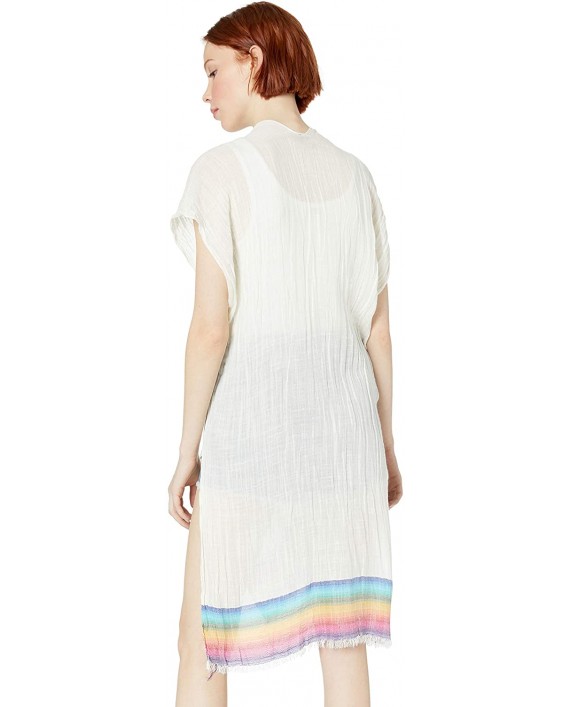 Steve Madden Women's Rainbow Hem Vest white One Size at Women’s Clothing store
