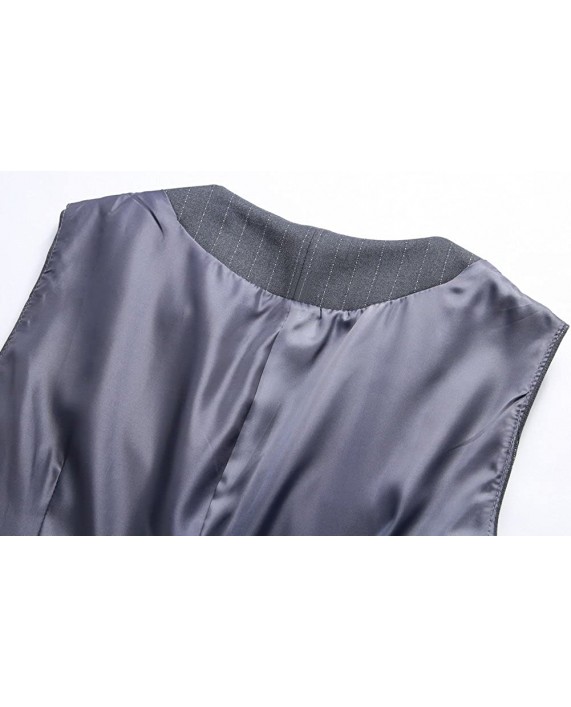 V VOCNI Women V-Neck Three Front Button Slim fit Waistvest Vest at Women’s Clothing store
