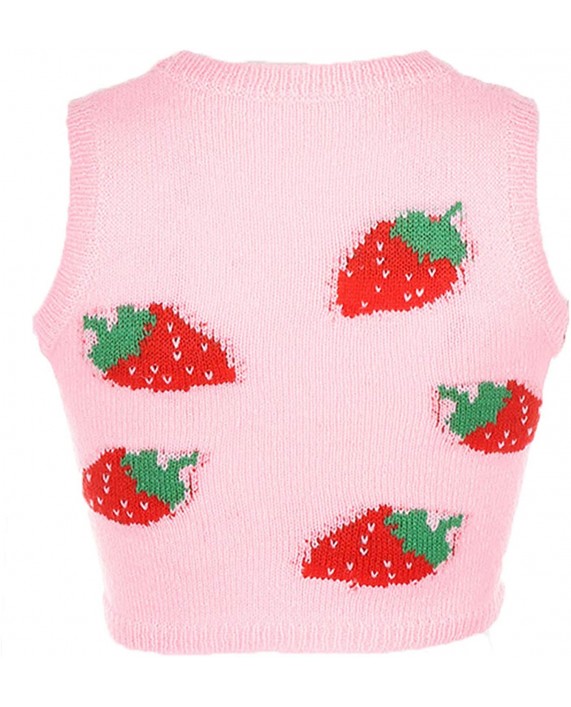 Women Teen Girls Knitted Argyle Sweater Y2K Cute Plaid Vest V Neck Sleeveless Knitwear Slim Fashion Preppy Style Tank Top at Women’s Clothing store