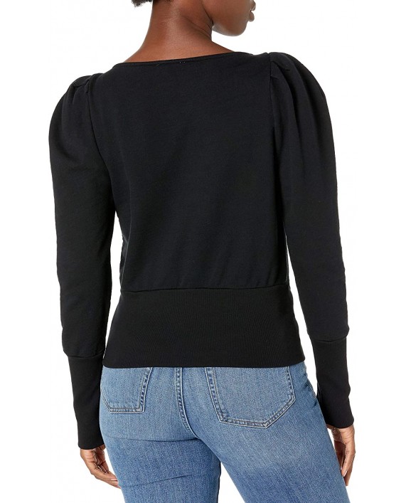 AG Adriano Goldschmied Women's Walker Vintage Fit Puff Sleeve Sweatshirt at Women’s Clothing store