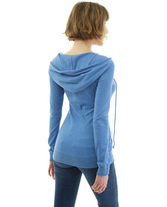 AmélieBoutik Women Hooded Crossover V Neck Trim Tunic at Women’s Clothing store