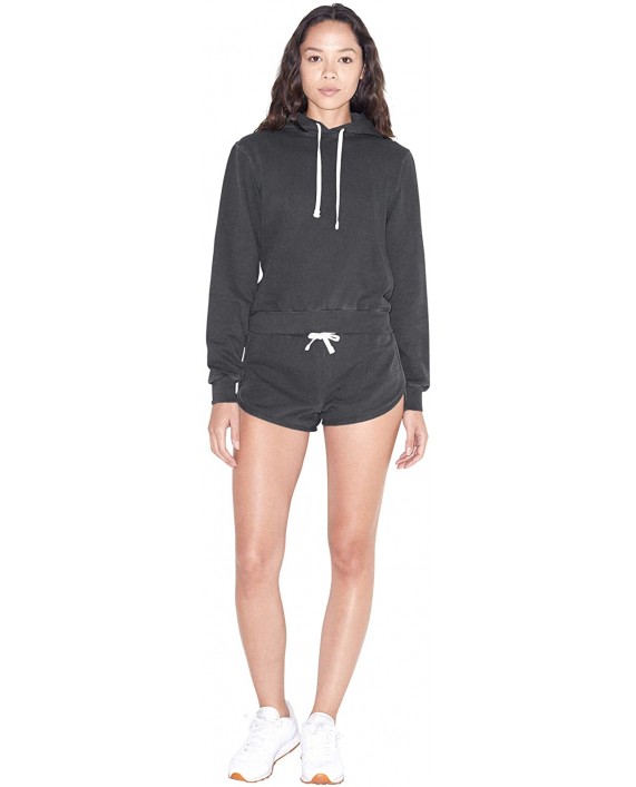 American Apparel Women's French Terry Mid-Length Long Sleeve Hoodie