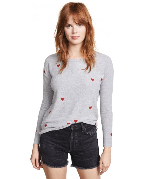 CHASER Women's Tiny Heart Toss Sweatshirt at Women’s Clothing store