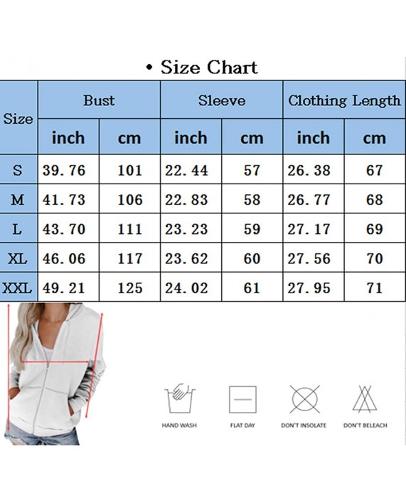 Hiistandd Women's Full Zip Solid Color Drawstring Hoodie Jacket Shirts … at Women’s Clothing store
