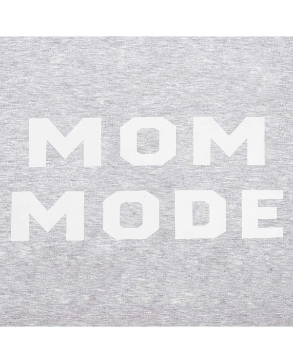 KIDDAD Mom Mode Sweatshirt for Women Funny Letter Print Long Sleeve Shirt Casual Pullover Top Tees at Women’s Clothing store
