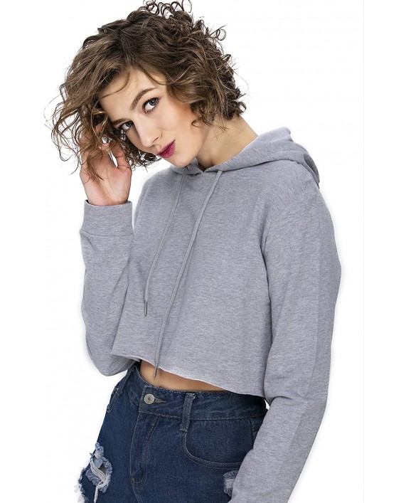 Springfavor Women Hoodie Sweatshirt Jumper Sweater Crop top Pullover Tops