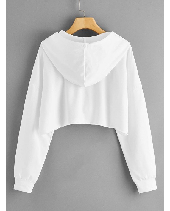 SweatyRocks Women's Long Sleeve Crop Tops Zip Up Hoodie Jacket Sweatshirts Coat at Women’s Clothing store