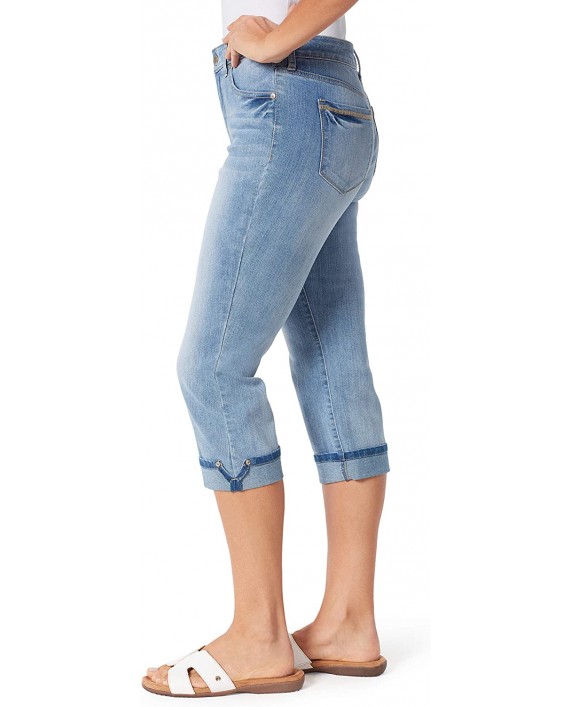 Bandolino Women's Mandie High Rise Straight Cuffed Capri at Women's Jeans store