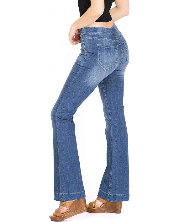 Cello Jeans Women's Juniors Classic Mid Rise Bootcut Pants at Women's Jeans store