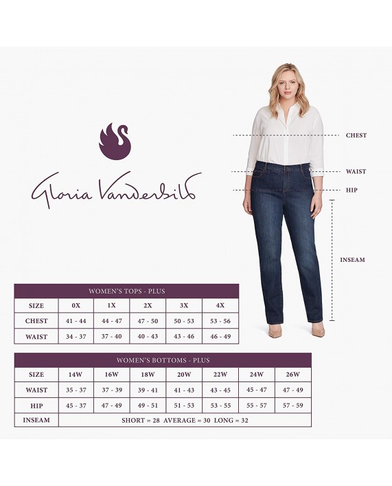 Gloria Vanderbilt Women's Amanda Classic High Rise Tapered Jean at Women's Jeans store