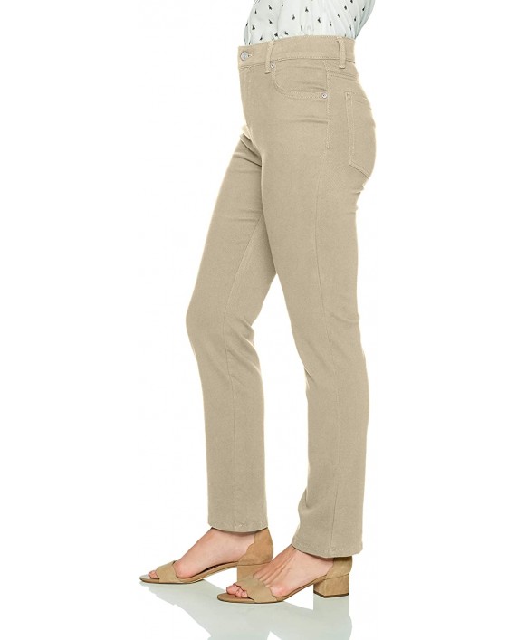 Gloria Vanderbilt womens Classic Amanda High Rise Tapered Jean Perfect Khaki 6 Regular at Women's Jeans store