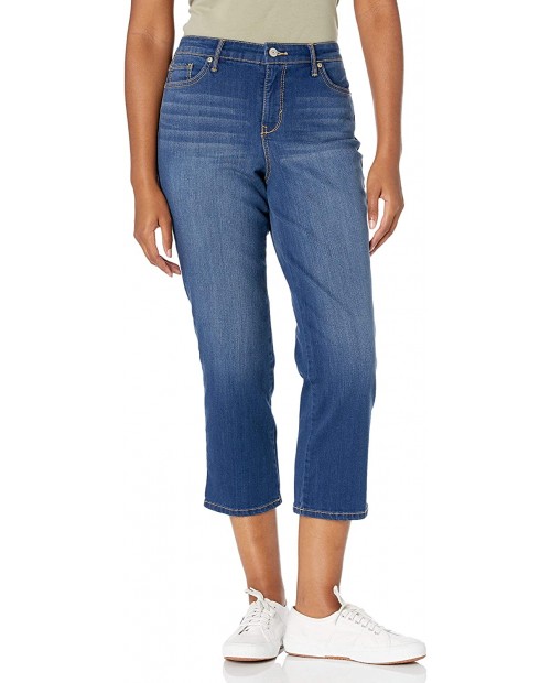 Gloria Vanderbilt Women's Mid Rise Straight Leg Crop Length Jean at  Women's Jeans store