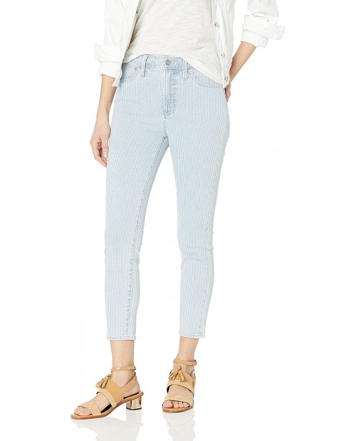 J.Crew Mercantile Women's 9 High-Rise Fine Stripe Skinny Jean at  Women's Jeans store