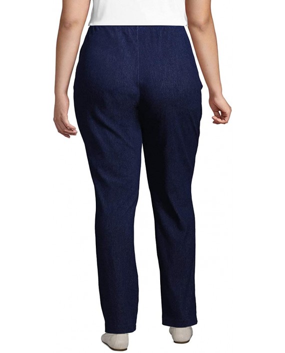 Lands' End Women's Sport Knit High Rise Elastic Waist Pull On Pants at Women’s Clothing store