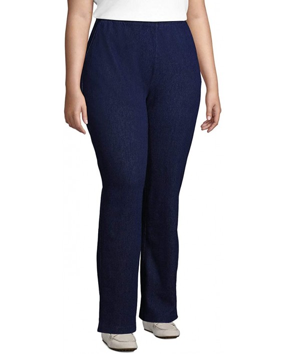 Lands' End Women's Sport Knit High Rise Elastic Waist Pull On Pants at Women’s Clothing store