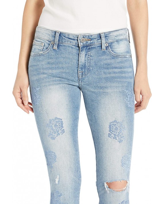 Lucky Brand Women's Mid Rise Embroidered Ava Skinny Jean in Arches at Women's Jeans store