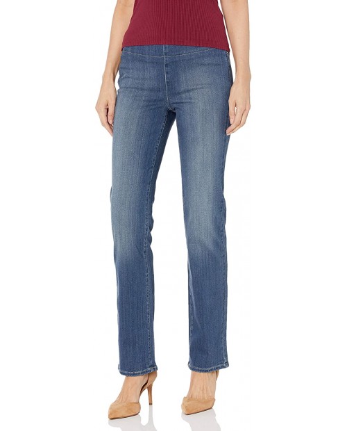 NYDJ Women's Marilyn Straight Pull on Jeans at  Women's Jeans store