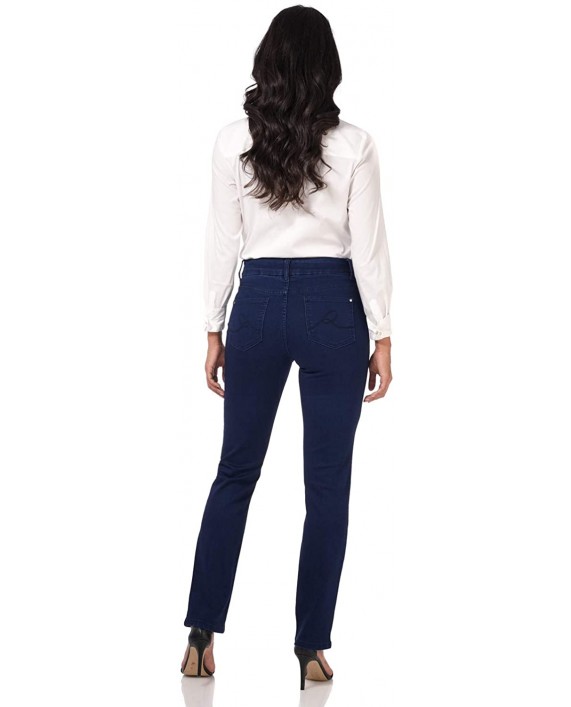 Rekucci Women's Secret Figure Premium Denim Straight Leg Pull-On Jean at Women’s Clothing store